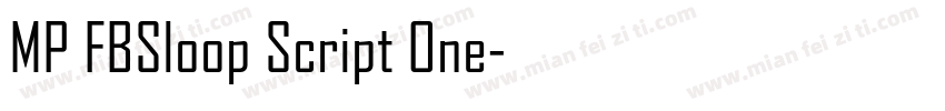 MP FBSloop Script One字体转换
